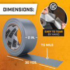 Bulk Silver Duct Tape - 24 Roll Multi Pack - 30 Yards X 2 Inch - Duct Tape Heavy