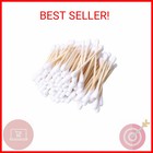 Rikwog Cotton Swabs  1200 Count Bamboo Sticks Cotton Swabs Cotton Buds With Wood