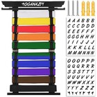Bamboo Martial Arts Belt Display Rack Holds 10 Taekwondo Karate Belts   Medals