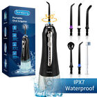 Cordless Water Flosser Dental Oral Irrigator Travel Teeth Cleaner Floss 8 Tips