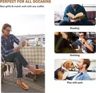 Mens Warm Fuzzy Moccasin Slippers Wide Sherpa Fleece Winter Outdoor House Shoes