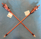 1 Navajo Arrow 19  W grey Mixed Turkey Feathers-leather-hand Carved Arrowhead