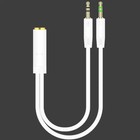 Y Splitter Cable 3 5mm 2 In 1 Male To Female Aux Audio Cable Mp3 Mp4 Stereo Plug