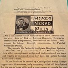 Jaynes Nervo Pills Antique C 1900 Medicine Boston Jayne s Adv Flyer Headache
