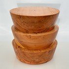 3 Black Cherry Bowl Blanks  9 x3  Wood Lathe Turning Blank  Free Shipping  