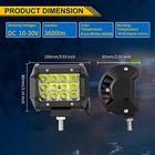 20  288w Triple-row Led Light Bar - 12v 24v High 1 X 288w 2x36w wiring Kit