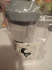 Waifu Cups Anime Shaker Bottle  Reusable Plastic  Screw-on Gray Lid  Clear