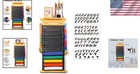 Dustproof Taekwondo Belt Display Rack With Trophy Shelf     Easy To Install