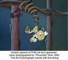      Disney Pinocchio 1940 Jiminy Cricket Courvoisier Original Production Cel Hand