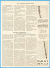 1925 Wallace Pencil Company St Louis Missouri 799 Quail Lead Pencil Vintage Ad