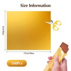 100pcs Chocolate Bar Wrappers  6  X 7 5  Gold Candy Bar Wrappers For Homemade   