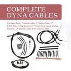 Dyna Cutch Cable Brake Line For 96-06 Wide Glide Low Rider No Abs With 16  Bar