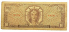 Military Payment Certificate Us Currency  10 Series 641  6336q