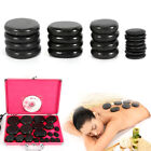 20pcs kit Hot Massage Volcanic Basalt Stone Rock Spa Oiled Massager   Warmer Box