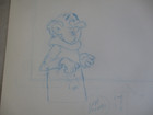 Original Production Drawing Animation Cel The Smurfs Gargamel Hanna-barbera