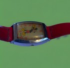Vintage Us Time 1947 Mickey Mouse Watch  not Working  Missing Crown