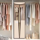  2 Pack Garment Bag For Hanging Clothes Closet  Hanging Garment Cover Beige