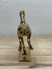 Vintage Solid Brass Running Horse Tabletop Figurine