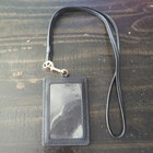 Coach Lanyard Id Card Case Holder Pebbled Leather 
