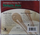 Contemporary Christmas Volume 1 Christian Karaoke Style New Cd g Daywind 6 Songs