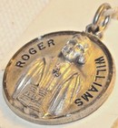 Roger Williams Sterling Silver Baptist Charm Antique Hayward 3 4  New Old Stock