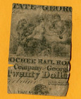 Civil War 1861 Bank Of State Sc 20 Cent Note Printed On Back Of Ga Note Scarce
