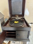 Antique Oak Victor Victrola Vv-ix Disc Phonograph  Working