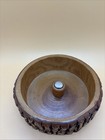 Vintage Wood Rustic Natural Bark Nut Bowl Mid Century 60s Turned Bowl Solid Log