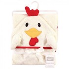 Infant Unisex Cotton Animal Face Hooded Towel  Rooster  One Size