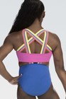 New Simone Biles Gk Elite Leotard Gymnastics Usa Rainbow Feeling Strappy Back As