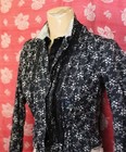 Women s Antique 19th C  Victorian Floral Calico Cotton Blouse Top Jacket Boning