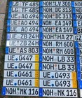 Bulk Lot 52 German Euro  yellow Band License Plate Plates -free Fedex Shipping-