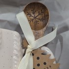 Rae Dunn By Magenta Merry Holiday Speckled White Ceramic Mug 16 Oz   Spoon