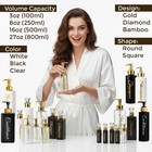 Umadeus Shampoo And Conditioner Dispenser - Essentials Toiletry Bottles Set