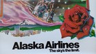 Vintage American Travel Poster 1980s Alaska Airlines Portland 25     40 