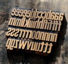 Letterpress Printing Blocks Type Vintage Printer Letter Typography Antique Old 