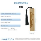 Bookmark - Laser Cut Engraved Wood Book Mark - Mountain - Reader Gift