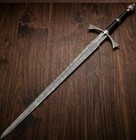 Medieval Fantasy Sword      daemon s Dark Sister  Style Winged Blade With Scabbar