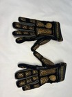 Powerhandz Weighted Anti-grip Basketball Training Gloves Size Small Black Gold