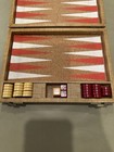 Vtg Backgammon Travel Set Bakelite Catalin Red Butterscotch Magnetic Pieces Rare