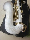 New Alto Saxophone A-992 White Gold Key Professional Sax  With Case Mouthpiece