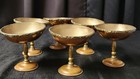 Vintage Copper brass Tazzas Or Compotes Footed Serving Bowls Set Of Six
