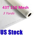 Usa - 3 Yards 110m 43t Polyester White Silk Screen Printing Mesh Fabric