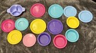 Vintage Pretend Play Kitchen Dishes Utensils Lot 50 Pieces 