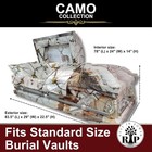 Rest In Power Camo Casket - Premium Steel White Camouflage