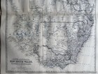 1865 Eastern Australia Large Hand Coloured Original Antique Map By Johnston