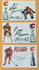 1989 Calgary Flames Stanley Cup Team- 15 Autographed 3x 5 Index Cards Rare
