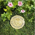 Waterproof Durable Pet Memorial Stone Heart With Paw Cat Dog Grave Marker