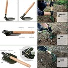 Wjq-308 Chinese Military Shovel Folding Portable Camping Black 