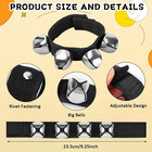 2 Packs Wrist Bells  Hand Bells Bracelets Rhythm Halloween Party